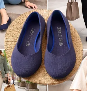 Rothy’s Women’s Knit Flats Size 10 W10 Navy Blue Slip On Comfort Casual Shoes thumbnail 2