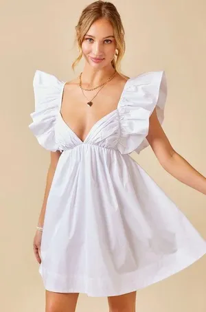 Sky to Moon White Dress thumbnail 1