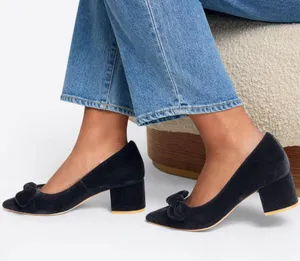 Draper James Frances in Navy Velvet thumbnail 1