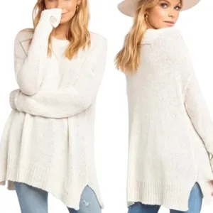 Show Me Your Mumu Anya Knit Long Sleeve Pullover Sweater Cream White Women's S thumbnail 2
