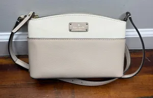 kate spade Cream and Light Beige Two-Tone Crossbody Bag thumbnail 1