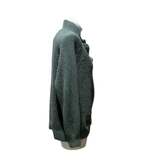 Aerie Women's XS Green Oversized Collared V-Neck Pullover Sweater thumbnail 6