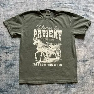 Comfort Colors Faded Green From The 1900s Novelty Tee Large thumbnail 1