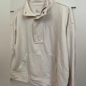 A New Day - white and gold quarter zip with pocket thumbnail 2