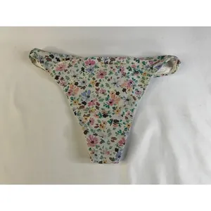 ONeill‎ Maggie Ditsy Flamenco Bikini Bottom Floral Metallic Lurex Cheeky Size M thumbnail 4
