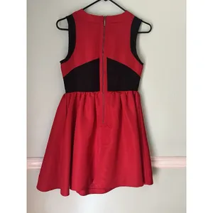 Prabal‎ Gurung Fit Flare Party Dress 4 Red Lined Stretch Polyester Knee Length thumbnail 3