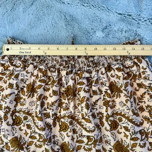 Beachlunchlounge Collection‎ Floral Paisley Cotton Mini Skirt Smocked Waist L thumbnail 6
