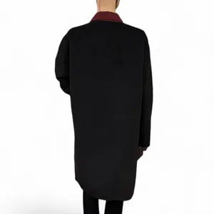 Thakoon Collective Black Wool Coat Size 8 Herringbone Design Dressy Wool EUC thumbnail 5
