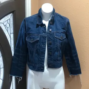 Abercrombie and Fitch blue denim jacket thumbnail 1