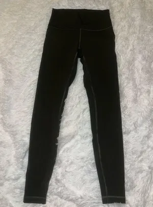 Lululemon Wunder Under Dark Green Olive Legging size 6 Yoga Legging thumbnail 3