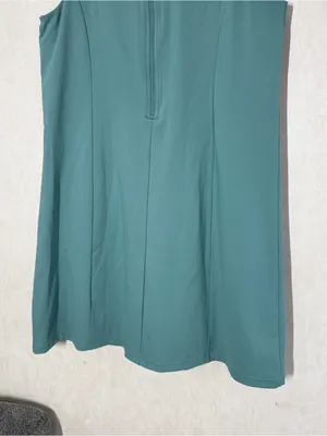 Lands’ End High Impact Crew Neck Active Dress Undershorts in Washed Evergreen L thumbnail 9