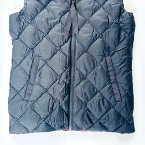 Lululemon The Fluffiest Vest Naval Blue Cypress Plaid Red Size 6 Reversible thumbnail 7