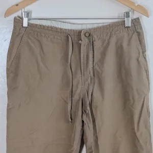 VTG Columbia Sportswear Capris Women's Size M Tan Cargo Drawstring Waist Outdoor thumbnail 14