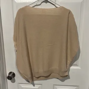Anthropologie Cashmere Collection Beige Sweater thumbnail 4