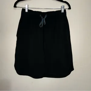 Lululemon On The‎ Fly Athleisure Black Pull On Tie Front Skirt thumbnail 6