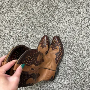 Old west perforated cowgirl boots thumbnail 4