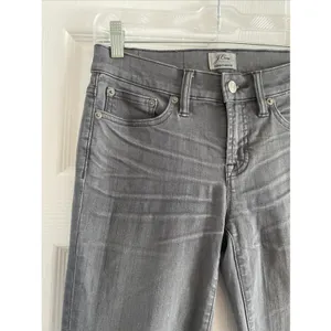 J.Crew Toothpick Skinny Jeans Womens Size 26 Grey Stretch Denim Mid Rise Pants thumbnail 3