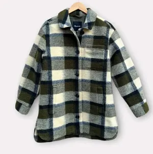 Madewell Belrose Plaid Wool Blend Shirt Jacket thumbnail 2