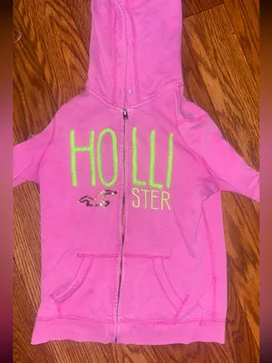 Hollister Co. Women's Pink Hoodie size small thumbnail 1