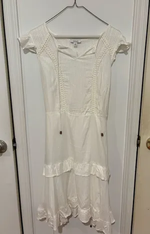 Off white color midi dress Size 8 thumbnail 1