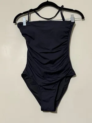 HOLIPICK size XS one piece black swimsuit padded adjustable & removable strap thumbnail 11