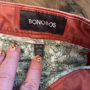 Bonobos Women's Casual Pants size 28 Cropped Chinos Coral Color thumbnail 4