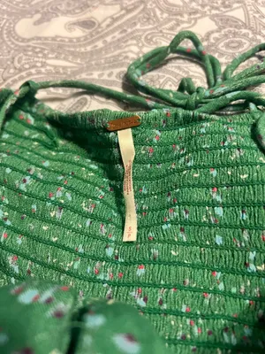 Free People Green Romper Floral thumbnail 2