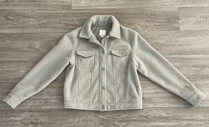 Joie mint green soft fleece button front jacket - medium thumbnail 3