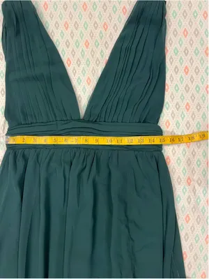 Women's Lulus Heavenly Hues Forest Green Maxi Dress Size M thumbnail 6