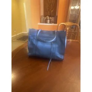 REBECCA MINKOFF BLUE LEATHER TOTE Bag thumbnail 4