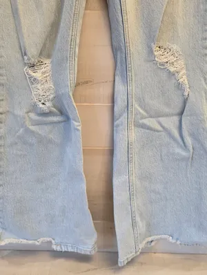 {10x32} Wrangler High Rise Fierce Flare Light Blue Denim Jeans Women's thumbnail 5