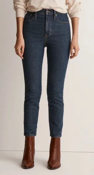 Madewell Perfect Vintage Jean Size 27 Haight Dark Wash High Rise Tapered Capsule thumbnail 1