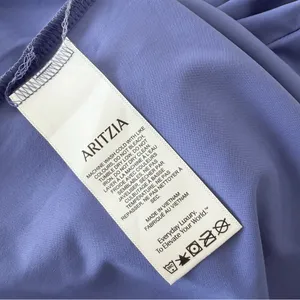 Wilfred Aritzia Lavinia Off-The-Shoulder Top Blue Size S NWT thumbnail 9