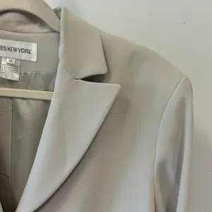 Jones New York Beige Neutral Single Button Blazer Jacket Size 14 Professional thumbnail 8