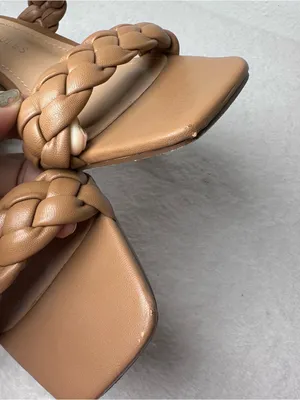 Sincerly Jules Braided Brown Block Heel Mule Slides in Size 7.5 thumbnail 12