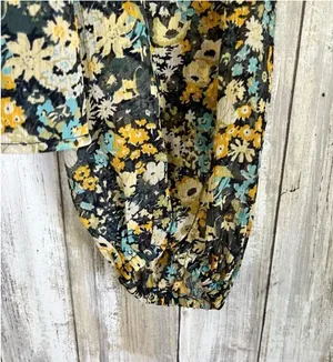 Loft Floral Smocked Blouse •Small thumbnail 3