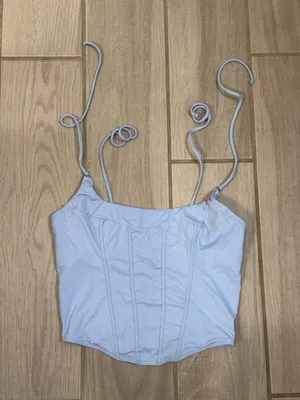 Gilly Hicks Light Blue croset Cami Tank size M thumbnail 2