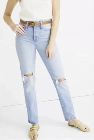 Madewell Classic Straight Full-Length Jeans in Hartsville Wash‎ thumbnail 1
