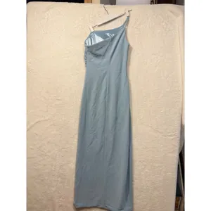 Revelry One Shoulder‎ Maxi Dress Womens 6 Light Blue Formal Bridesmaid Gown thumbnail 3
