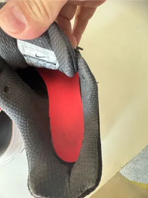 Nike Women's Black Sneakers with Red Swoosh thumbnail 9