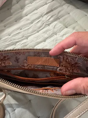 HOBO Beige Leather Crossbody Bag - Soft Tan Neutral thumbnail 2