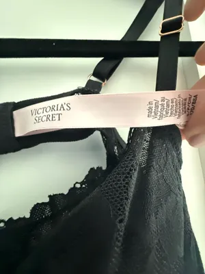Victoria's Secret Black Lace-Trim Slip Chemise thumbnail 2