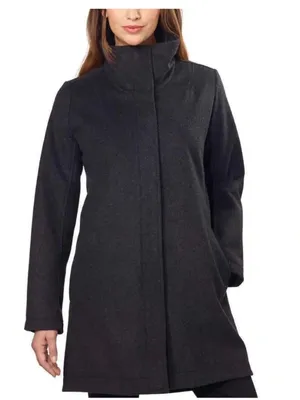Pendleton Women's Water Resistant Cascade Wool Campbell Coat Jacket Charcoal thumbnail 2