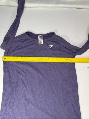 Gymshark Purple Long Sleeve Performance Top thumbnail 3