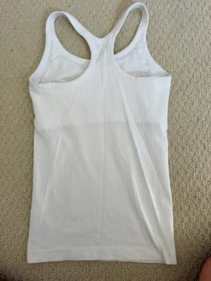 White Lululemon Ebb To Street Tank Top thumbnail 3