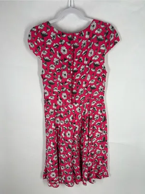 Wallis Fuchsia Floral Cap-Sleeve‎ Mini Dress thumbnail 7