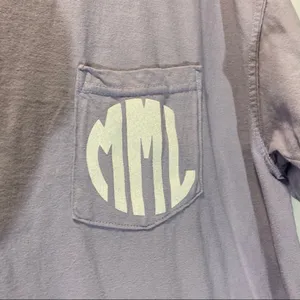 Comfort Colors Short Sleeve Monogrammed MML Shirt Large thumbnail 2