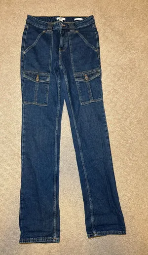 Forever 21 Mid Rise Bootcut Blue Women's Denim Jeans Size 27 thumbnail 1