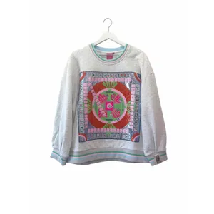 NWT Queen of Sparkles Mahjong Sweatshirt Small Gray Sequin Graphic thumbnail 8
