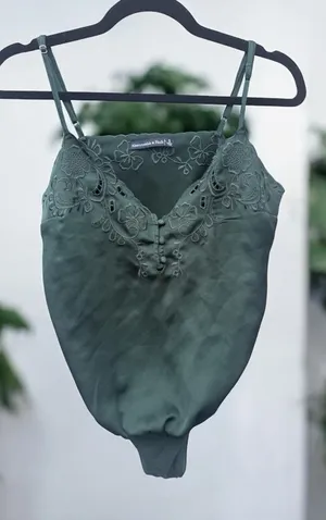 Abercrombie & Fitch Cami Bodysuit Small thumbnail 1